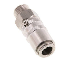 Coupleur de moule en acier inoxydable DN 6 Filets mâles M14x1.5 Double obturation