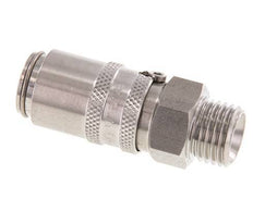 Coupleur de moule en acier inoxydable DN 6 Filets mâles M14x1.5 Double obturation