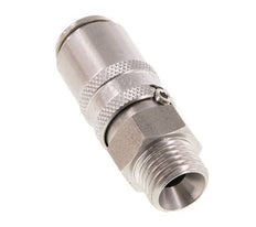 Coupleur de moule en acier inoxydable DN 6 Filets mâles M14x1.5 Double obturation
