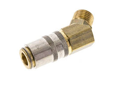 Laiton DN 6 Coupleur de moule femelle M14x1.5 Filets mâles 45-deg