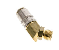 Laiton DN 6 Coupleur de moule femelle M14x1.5 Filets mâles 45-deg