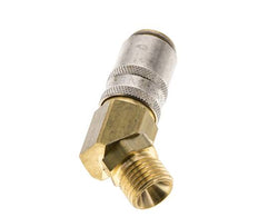 Laiton DN 6 Coupleur de moule femelle M14x1.5 Filets mâles 45-deg