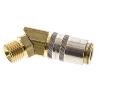 Laiton DN 6 Coupleur de moule femelle M14x1.5 Filets mâles 45-deg