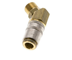 Laiton DN 6 Coupleur de moule femelle M14x1.5 Filets mâles 45-deg