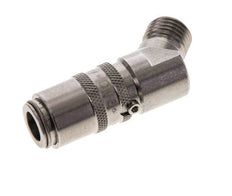 Coupleur de moule en acier inoxydable DN 6 Filets mâles M14x1.5 Double obturation 45-deg