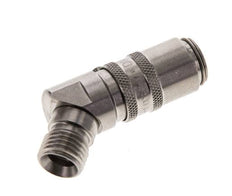Coupleur de moule en acier inoxydable DN 6 Filets mâles M14x1.5 Double obturation 45-deg