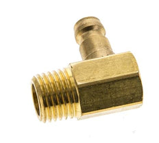 Laiton DN 6 Coupleur de moule Bouchon M14x1.5 filets mâles (conique) 90-deg