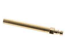 Brass DN 6 Mold Coupling Plug 10x100 mm Push-in Connections