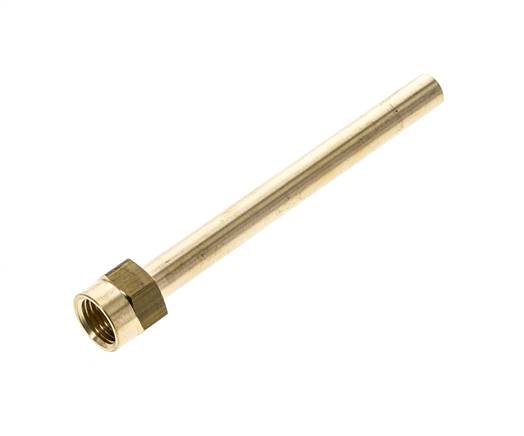 Tuyau en laiton à filetage femelle M14x1.5 de 120 mm de long