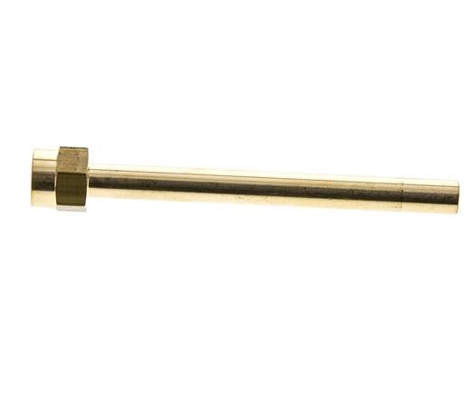 Tuyau en laiton à filetage femelle M14x1.5 de 120 mm de long