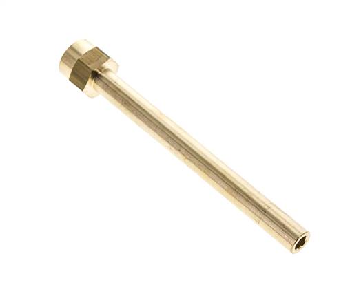 Tuyau en laiton à filetage femelle M14x1.5 de 120 mm de long