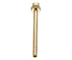 Tuyau en laiton à filetage femelle M14x1.5 de 120 mm de long
