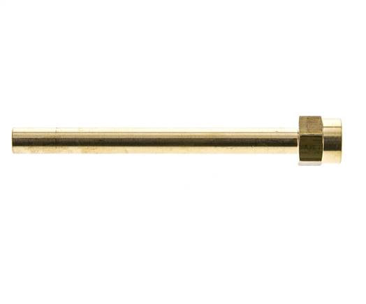 Tuyau en laiton à filetage femelle M14x1.5 de 120 mm de long