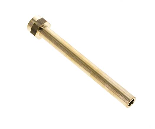 Tuyau en laiton à filetage femelle M16x1.5, longueur 150 mm