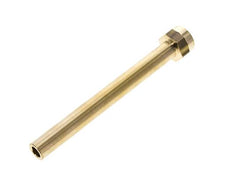 Tuyau en laiton à filetage femelle M16x1.5, longueur 150 mm