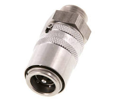 Coupleur de moule en acier inoxydable DN 9 Filets mâles M16x1.5 Double obturation