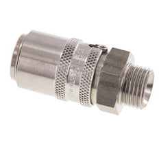 Coupleur de moule en acier inoxydable DN 9 Filets mâles M16x1.5 Double obturation