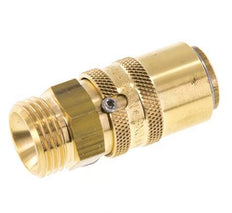 Coupleur en laiton DN 9 pour moules G 1/2 pouce filetage mâle Protection contre le déverrouillage Double obturation