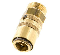Coupleur en laiton DN 9 pour moules G 1/2 pouce filetage mâle Protection contre le déverrouillage Double obturation
