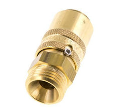 Coupleur en laiton DN 9 pour moules G 1/2 pouce filetage mâle Protection contre le déverrouillage Double obturation