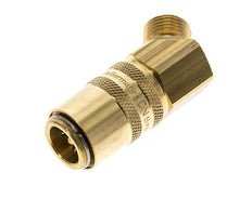 Coupleur de moule en laiton DN 9 Filets mâles M16x1.5 Double obturation 45-deg
