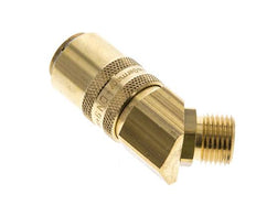 Coupleur de moule en laiton DN 9 Filets mâles M16x1.5 Double obturation 45-deg