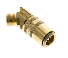 Coupleur de moule en laiton DN 9 Filets mâles M16x1.5 Double obturation 45-deg