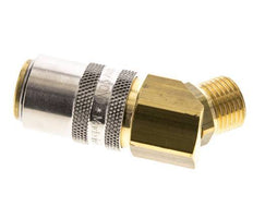 Laiton DN 9 Coupleur de moule femelle M16x1.5 Filets mâles 45-deg