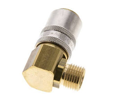 Laiton DN 9 Coupleur de moule femelle M16x1.5 Filets mâles 90-deg