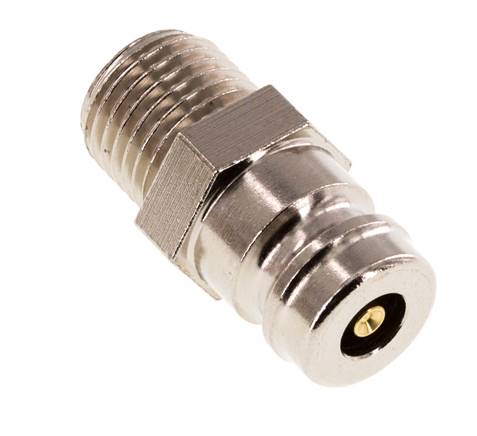 Bouchon de raccord de moule DN 9 en laiton G 1/4 pouce filets mâles double obturation