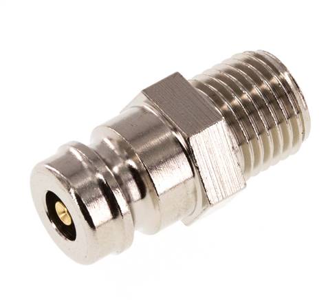 Bouchon de raccord de moule DN 9 en laiton G 1/4 pouce filets mâles double obturation