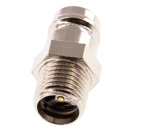 Bouchon de raccord de moule DN 9 en laiton G 1/4 pouce filets mâles double obturation
