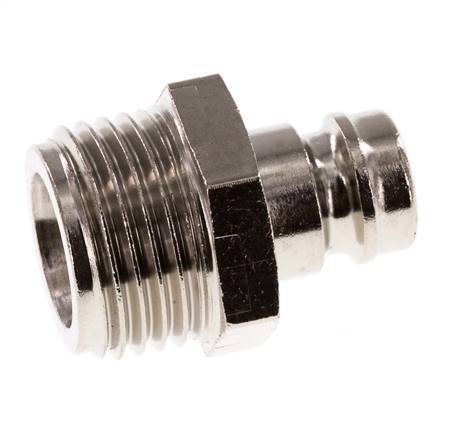 Bouchon de raccord de moule DN 9 en laiton G 1/2 pouce filets mâles double obturation