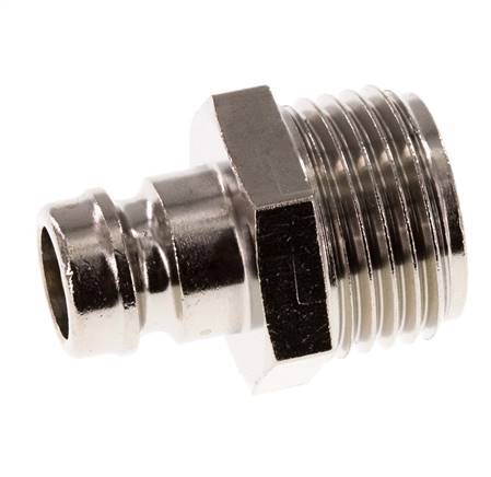 Bouchon de raccord de moule DN 9 en laiton G 1/2 pouce filets mâles double obturation