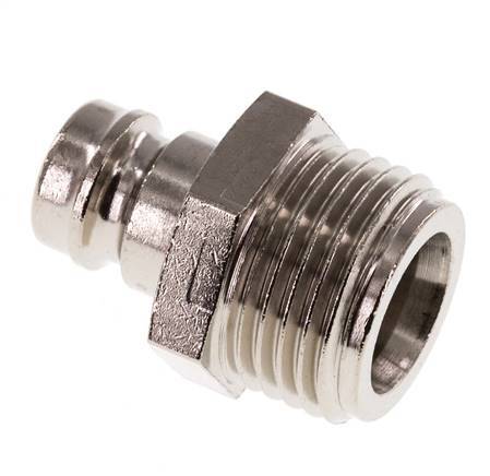 Bouchon de raccord de moule DN 9 en laiton G 1/2 pouce filets mâles double obturation