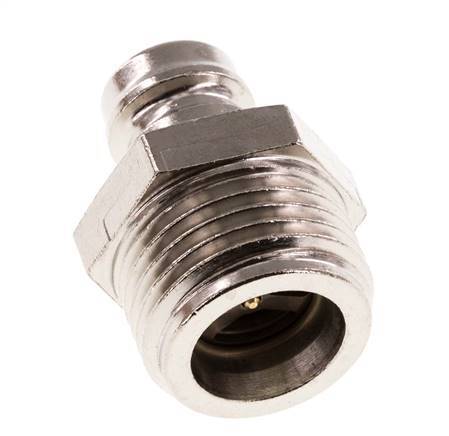 Bouchon de raccord de moule DN 9 en laiton G 1/2 pouce filets mâles double obturation
