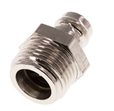 Bouchon de raccord de moule DN 9 en laiton G 1/2 pouce filets mâles double obturation