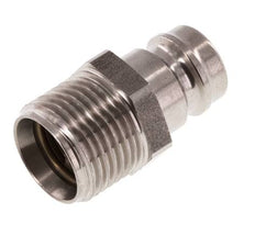 Acier inoxydable DN 9 (Micro) Coupleur d'air Bouchon G 3/8 pouce mâle à double obturation