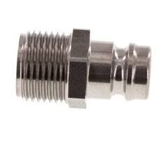 Acier inoxydable DN 9 (Micro) Coupleur d'air Bouchon G 3/8 pouce mâle à double obturation