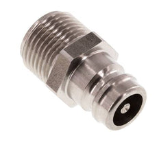 Acier inoxydable DN 9 (Micro) Coupleur d'air Bouchon G 3/8 pouce mâle à double obturation