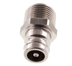 Acier inoxydable DN 9 (Micro) Coupleur d'air Bouchon G 3/8 pouce mâle à double obturation