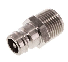 Acier inoxydable DN 9 (Micro) Coupleur d'air Bouchon G 3/8 pouce mâle à double obturation