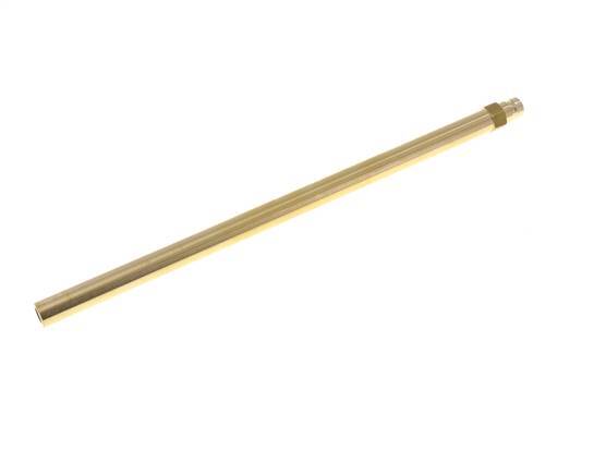 Brass DN 9 Mold Coupling Plug 14x360 mm Push-in Connections