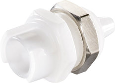 Laiton DN 1.6 (Euro) Manchon d'accouplement d'air Douille de 3.2 mm Pilier de tuyau Bulkhead Double obturation