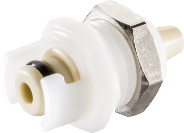 PP DN 1.6 Bouchon d'accouplement Linktech 3.2 mm Pilier de tuyau Bulkhead 10 Series