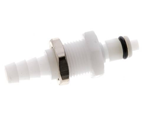 POM DN 3.2 Bouchon d'accouplement Linktech 6.4 mm Pilier de tuyau Bulkhead 20 Series