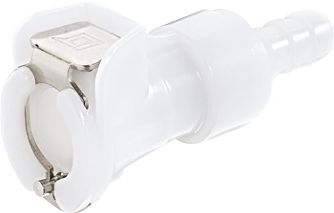 POM DN 6.4 Linktech Coupling Socket 7.9 mm Hose Pillar Double Shut-Off 40 Series