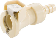 PP DN 6.4 Linktech Coupling Socket 9.5 mm Hose Pillar Beige 40 Series