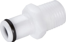 POM DN 6.4 Linktech Coupling Plug 3/8 inch Male NPT Threads 40 Series