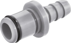 PP DN 6.4 Bouchon de raccord Linktech 6.4 mm Pilier de tuyau double obturation gris série 40